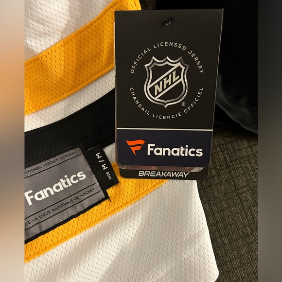 Fanatics Authentic Boston Bruins Breakaway NHL Hockey White Jersey Men’s Sz: M - Picture 4 of 6